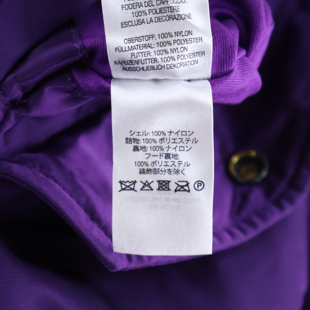 SUPREME(シュプリーム) 21AW Hooded MA-1 ジップアップ フード付き ジャケット ブルゾン パープル