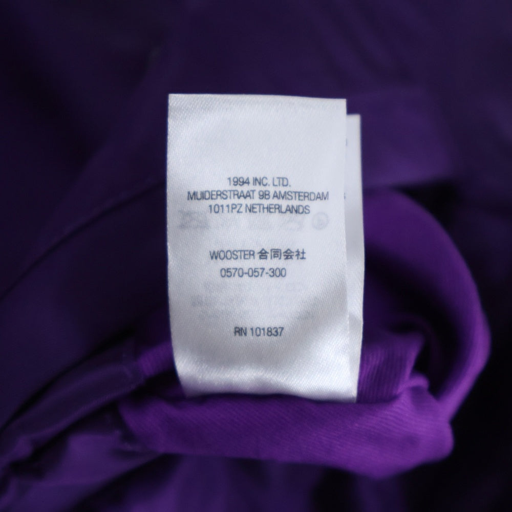 SUPREME(シュプリーム) 21AW Hooded MA-1 ジップアップ フード付き ジャケット ブルゾン パープル