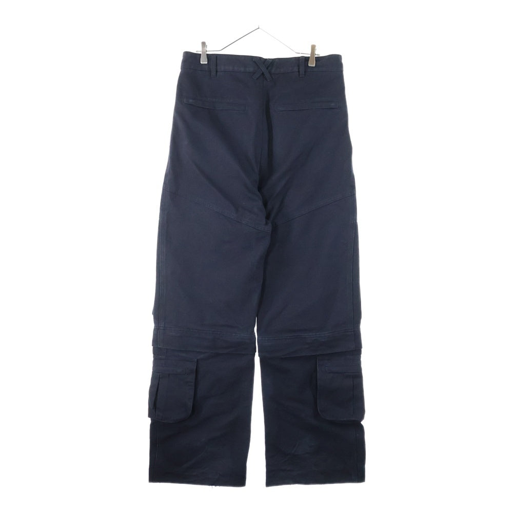 entire studios(エンタイア スタジオ) 2WAY Cargo Buggy Pants カーゴバギーパンツ ブラック ES2220 PO071