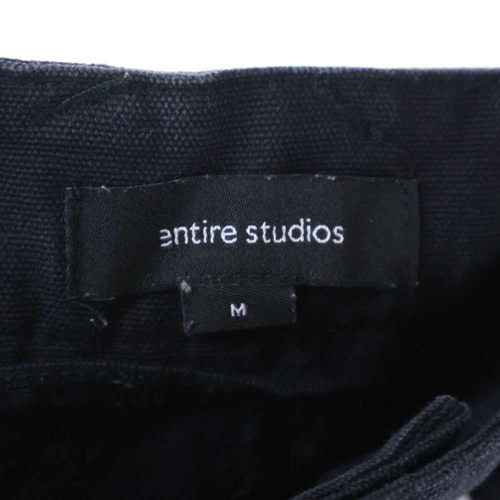 entire studios(エンタイア スタジオ) 2WAY Cargo Buggy Pants カーゴバギーパンツ ブラック ES2220 PO071