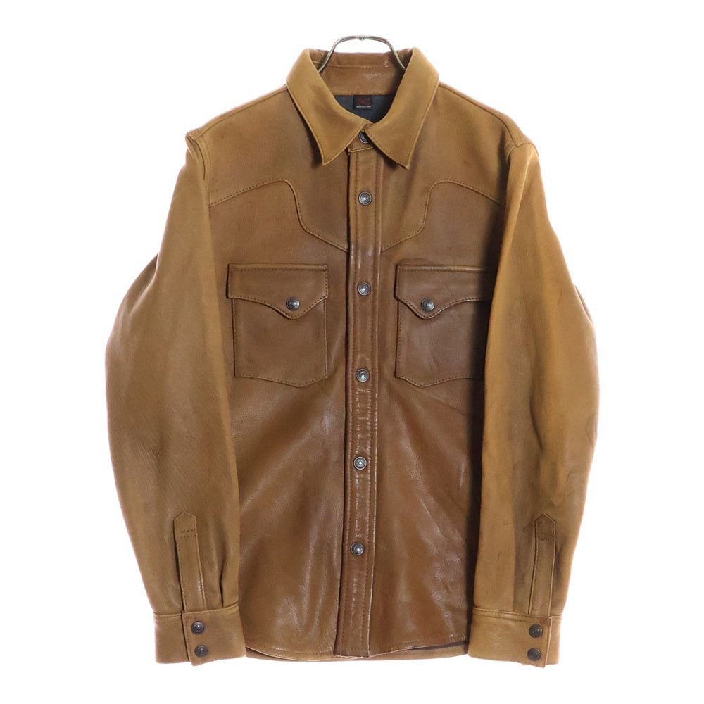 FLAT HEAD ディアスキン レザー 鹿革 ウエスタンジャケット 36 FLAT HEAD ディアスキン レザー 鹿革 ウエスタンジャケット 36