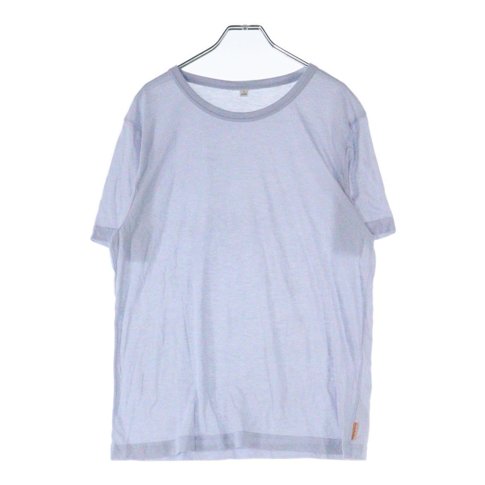 Acne Studios(アクネ ストゥディオズ) サイドミニパッチ クルーネック半袖Tシャツ ライトブルー レディース 1662-343-1643