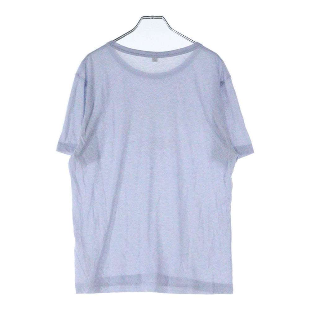 Acne Studios(アクネ ストゥディオズ) サイドミニパッチ クルーネック半袖Tシャツ ライトブルー レディース 1662-343-1643