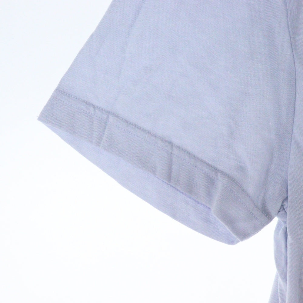 Acne Studios(アクネ ストゥディオズ) サイドミニパッチ クルーネック半袖Tシャツ ライトブルー レディース 1662-343-1643