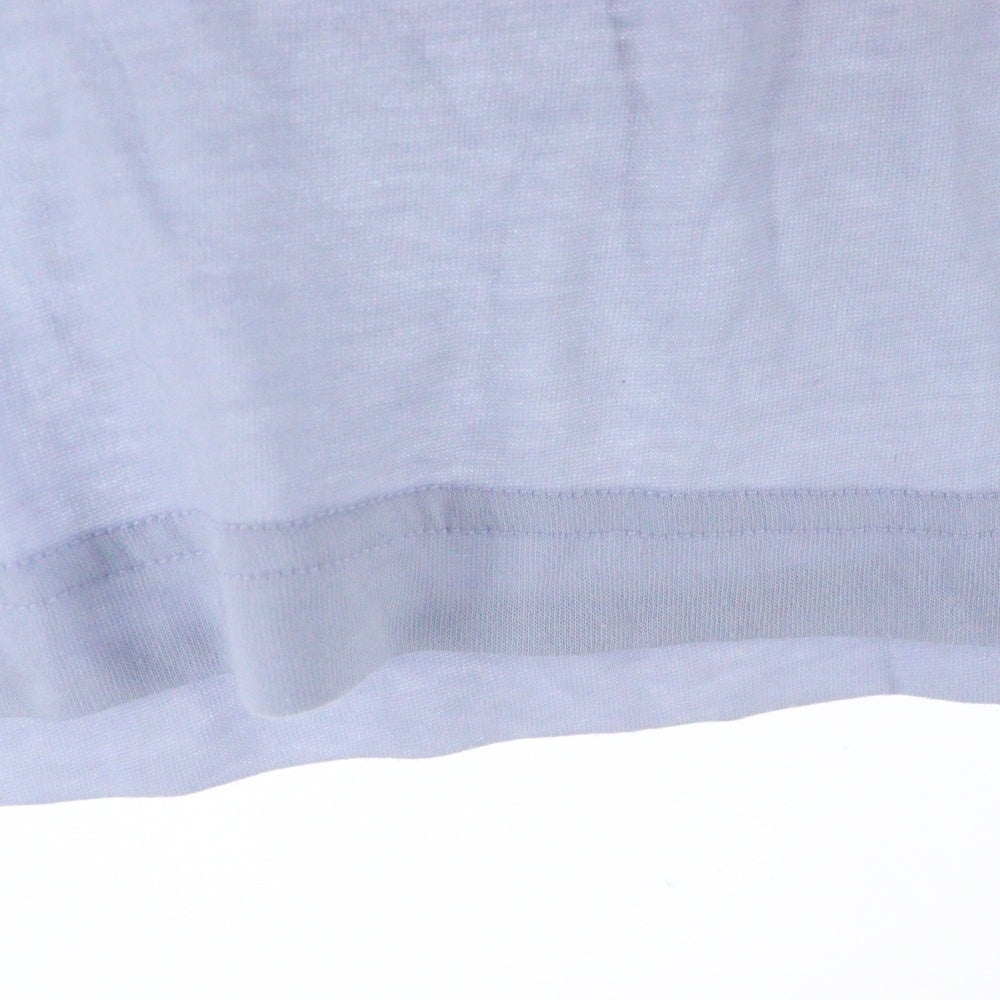 Acne Studios(アクネ ストゥディオズ) サイドミニパッチ クルーネック半袖Tシャツ ライトブルー レディース 1662-343-1643