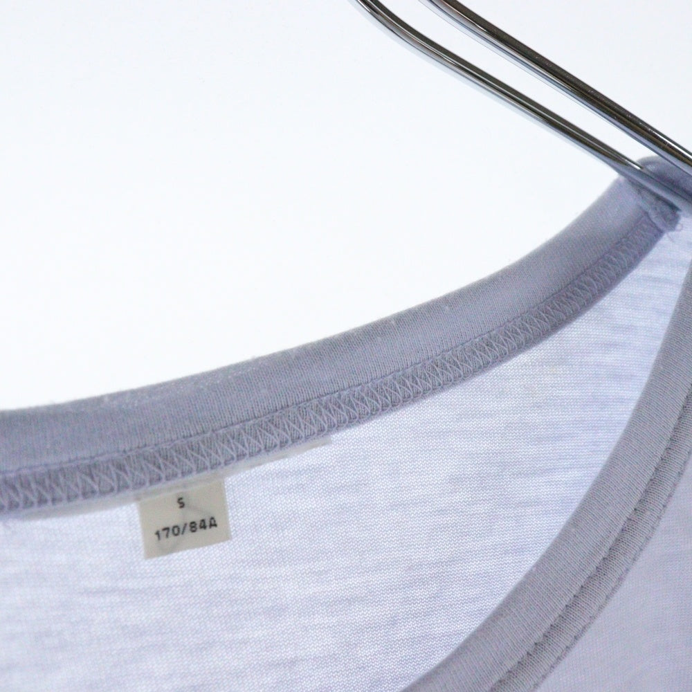 Acne Studios(アクネ ストゥディオズ) サイドミニパッチ クルーネック半袖Tシャツ ライトブルー レディース 1662-343-1643