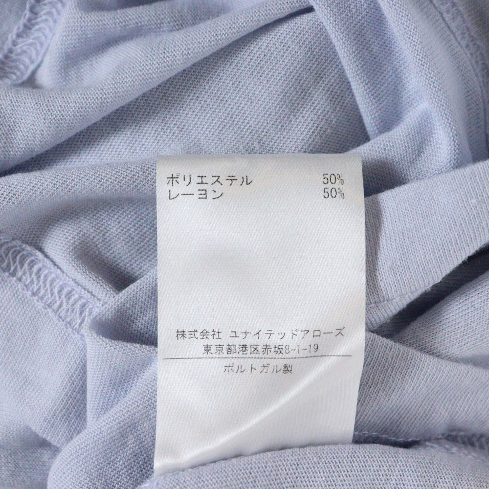 Acne Studios(アクネ ストゥディオズ) サイドミニパッチ クルーネック半袖Tシャツ ライトブルー レディース 1662-343-1643
