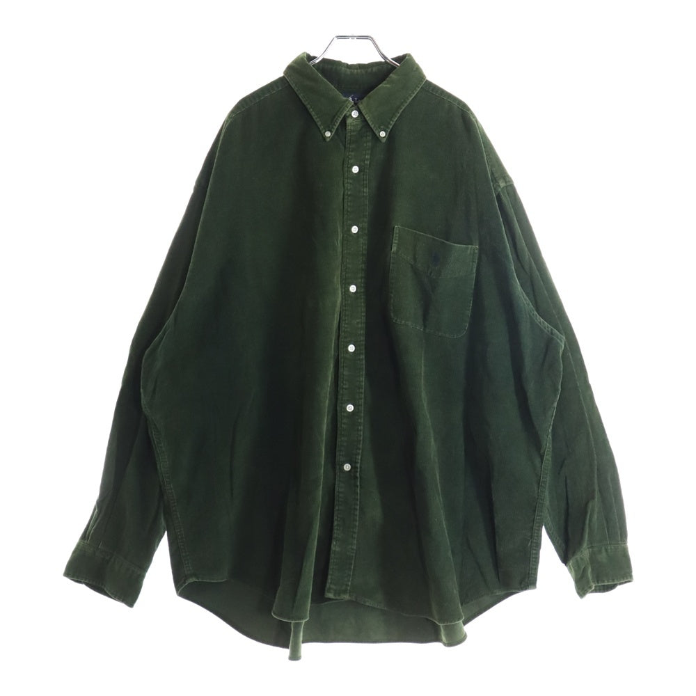 RALPH LAUREN(ラルフローレン) BIG SHIRT コーデュロイ フロントポケット 長袖シャツ グリーン