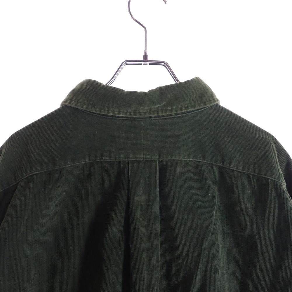 RALPH LAUREN(ラルフローレン) BIG SHIRT コーデュロイ フロントポケット 長袖シャツ グリーン