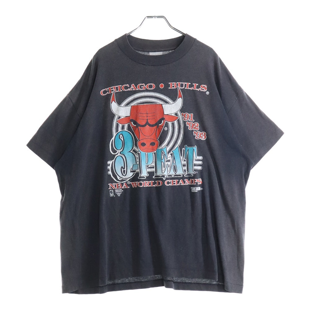 VINTAGE(ヴィンテージ) 90S VINTAGE NBA Chicago Bulls シカゴブルズ プリント 半袖Tシャツ カットソー ブラック