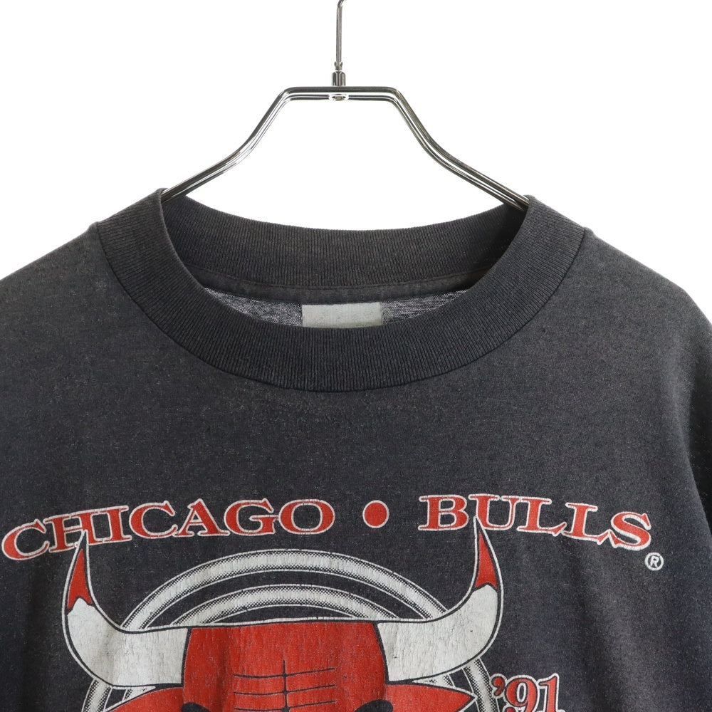 VINTAGE(ヴィンテージ) 90S VINTAGE NBA Chicago Bulls シカゴブルズ プリント 半袖Tシャツ カットソー ブラック