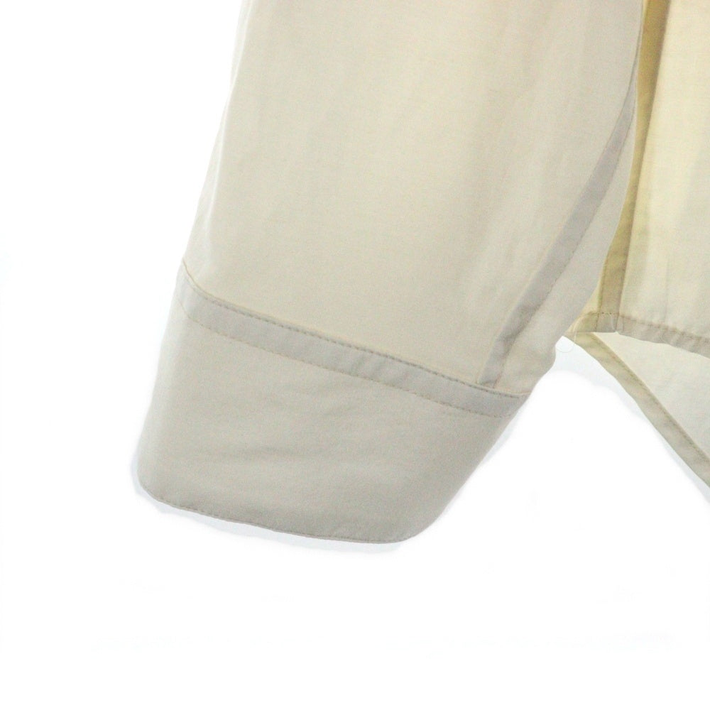seven by seven(セブン バイ セブン) FLAT COLLAR SHIRT S/S フラットカラー フロントポケット 長袖シャツ オフホワイト