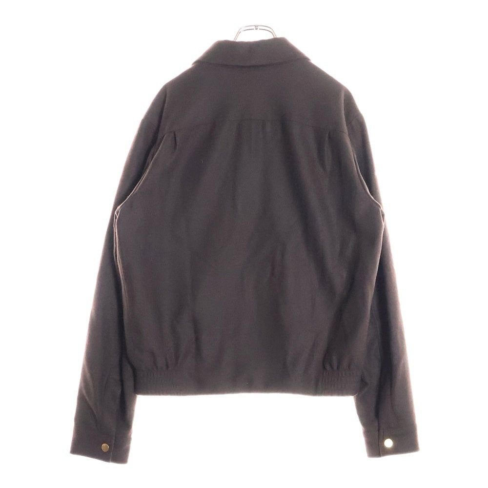 AMIRI(アミリ) WOOL FLANNEL BLOUSON ウールフランネルブルゾン ジップアップジャケット ブラウン SR3BN0012SMRW005