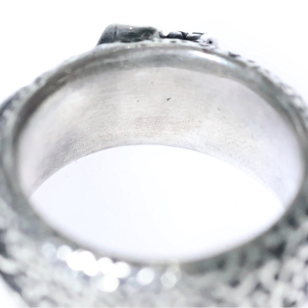 STARLINGEAR(スターリンギア) フレイムスカルバンドリング 指輪 シルバー