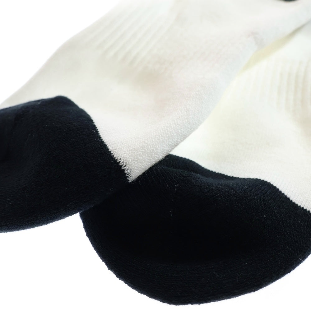 CHROME HEARTS(クロムハーツ) SOCKS OLD ENGLISH オールドイングリッシュロゴソックス靴下 ブラック/ホワイト