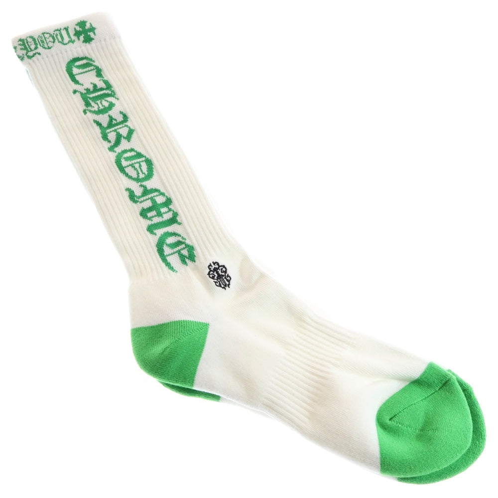CHROME HEARTS(クロムハーツ) SOCKS OLD ENGLISH オールドイングリッシュ ハイソックス 靴下 グリーン