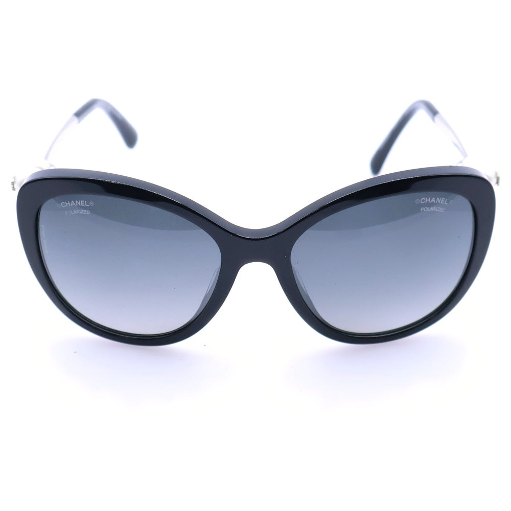 CHANEL(シャネル) POLARIZED サイド パールディテール メガネ サングラス 眼鏡 ブラック