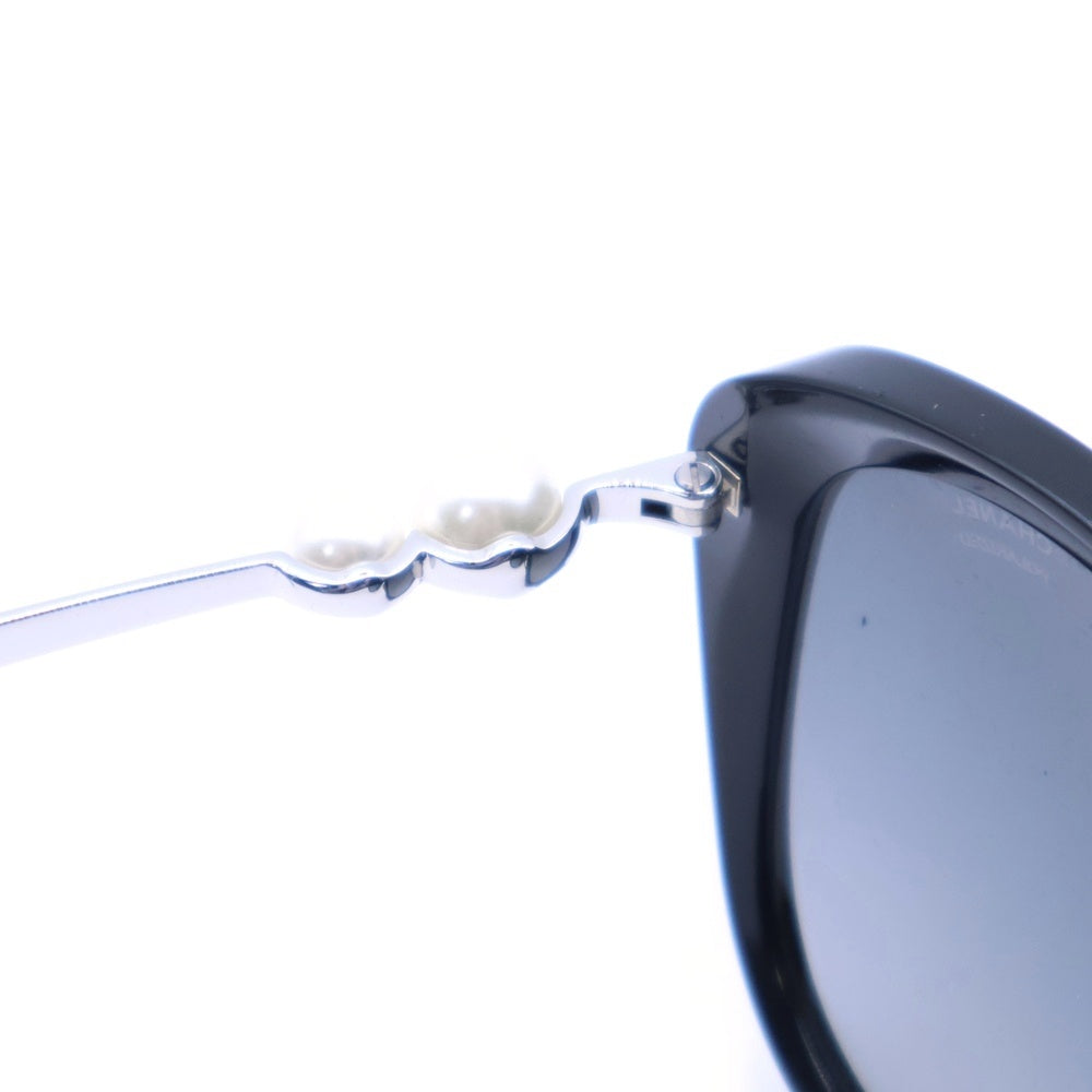 CHANEL(シャネル) POLARIZED サイド パールディテール メガネ サングラス 眼鏡 ブラック