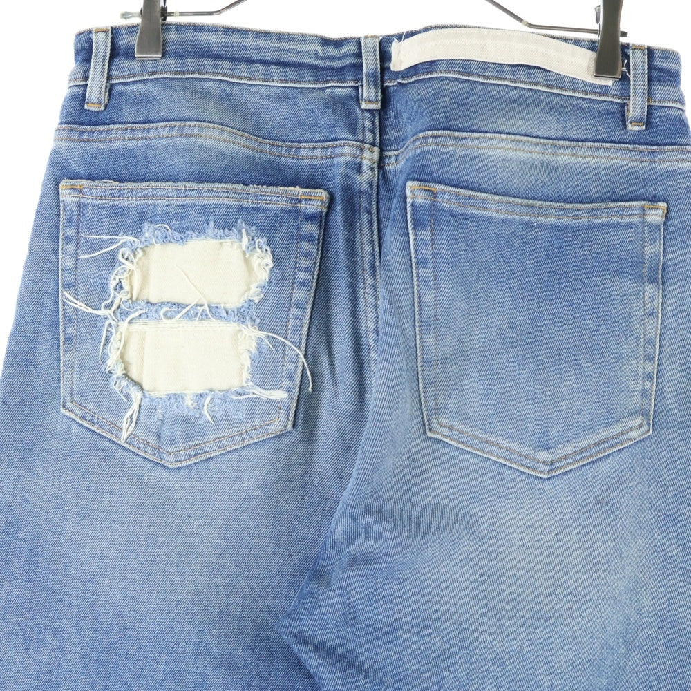 VAL.KRISTOPHER(ヴァルクリストファー) EXPOSED DENIM ダメージ加工 デニムパンツ ジーンズ インディゴ