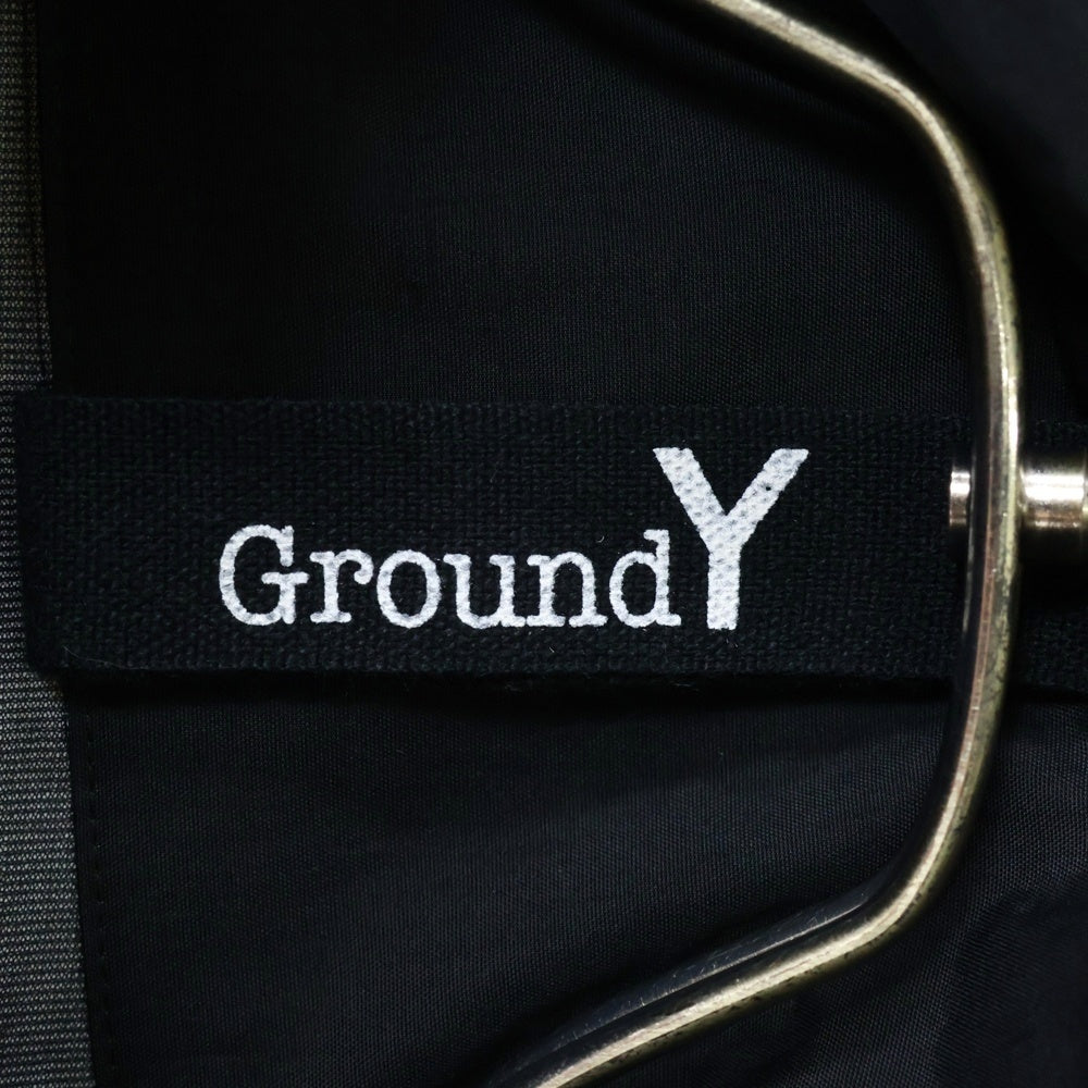 Ground Y(グラウンドワイ) ×Keiichi Tanaami 総柄 フード付き ナイロンジャケット ブルゾン ブラック