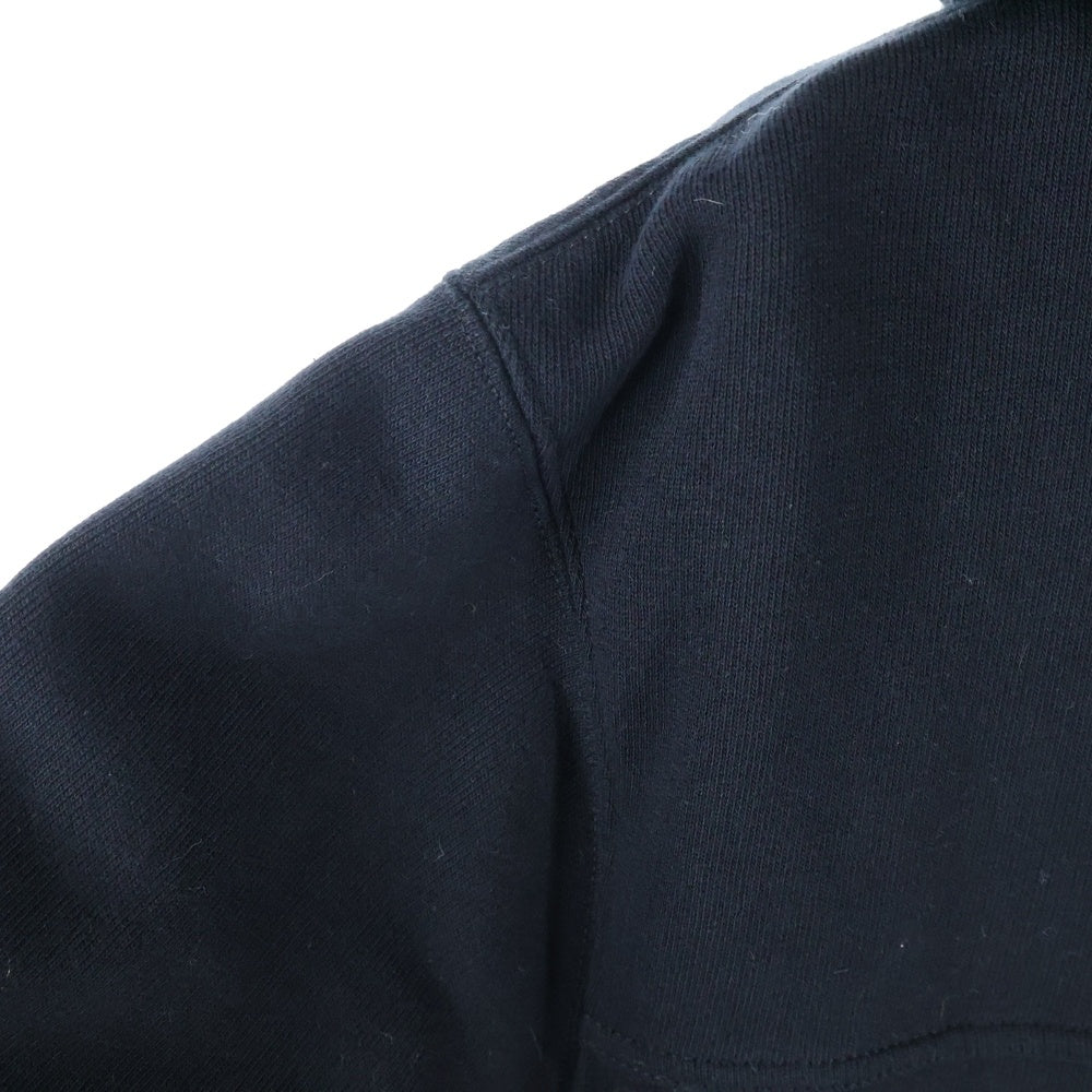 GUCCI(グッチ) GG Cotton Jersey Hooded GGロゴパッチ付き ジップアップ スウェットパーカー ブラック 752187 XJFQV