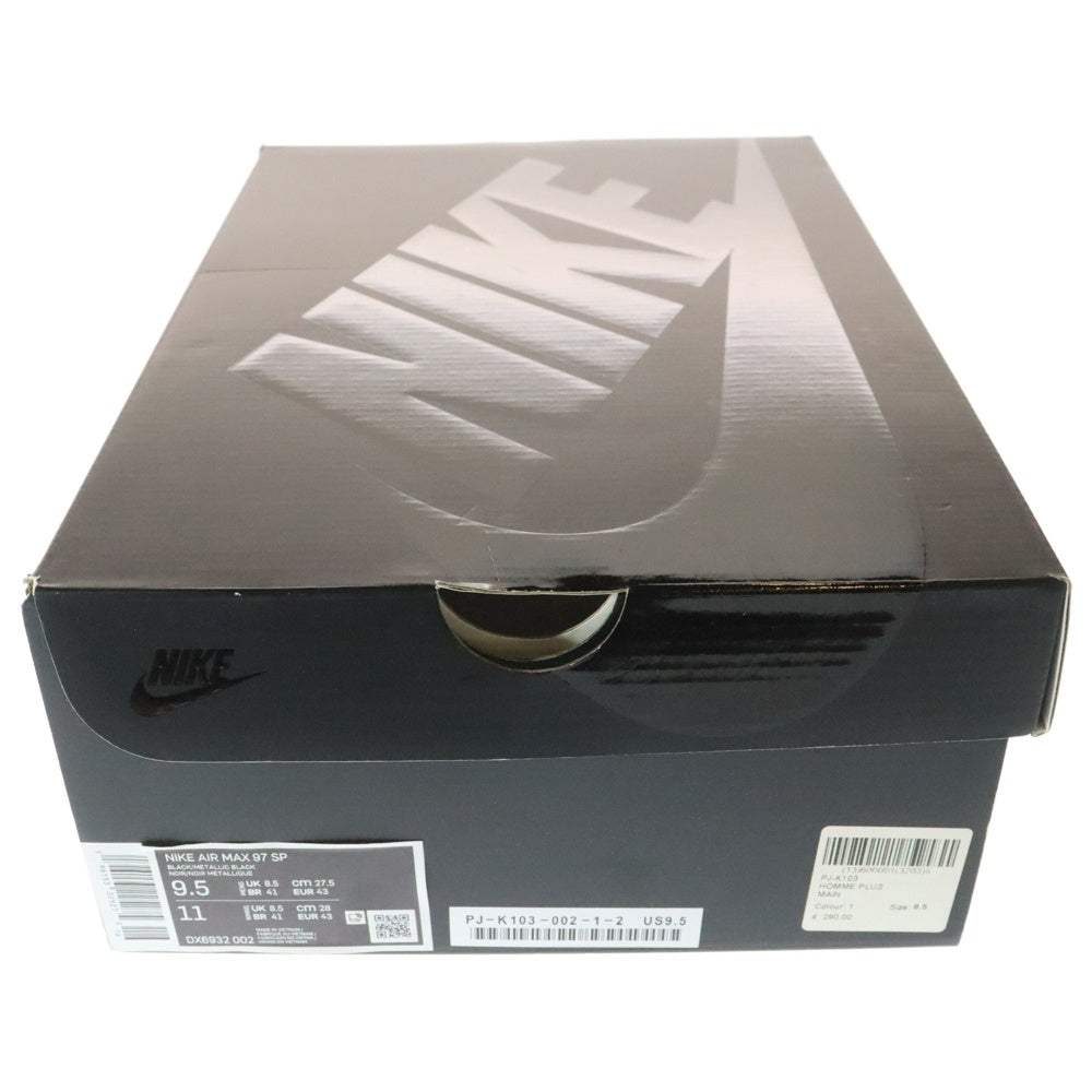 NIKE(ナイキ) ×COMME des GAR?ONS HOMME PLUS コムデギャルソン オム プリュス エアマックス 97 ローカットスニーカー ブラック US9.5/27.5cm DX6932-002