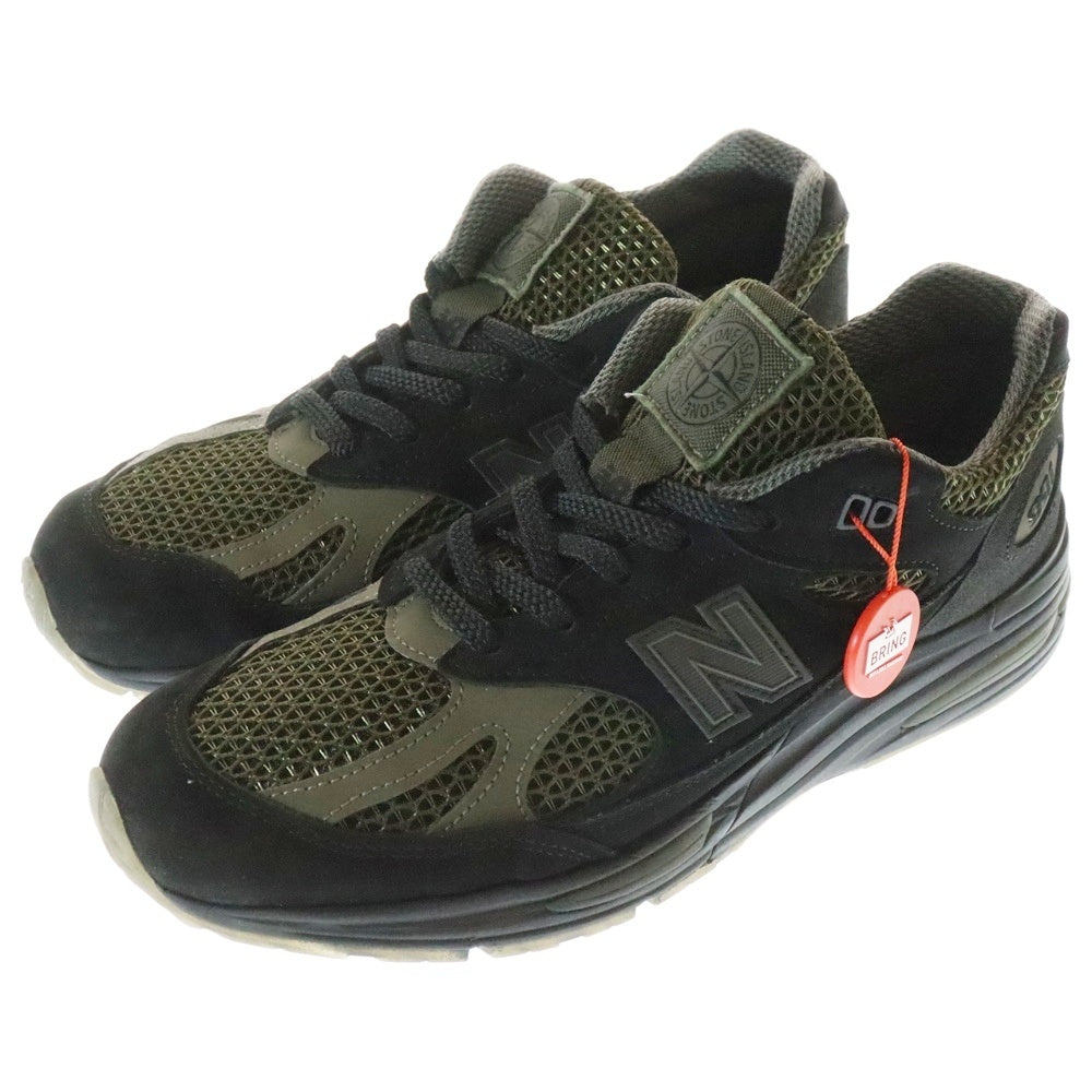 New Balance(ニューバランス) U991SD2 ×Stone Island ストーンアイランド ローカットスニーカー ブラック US9.5