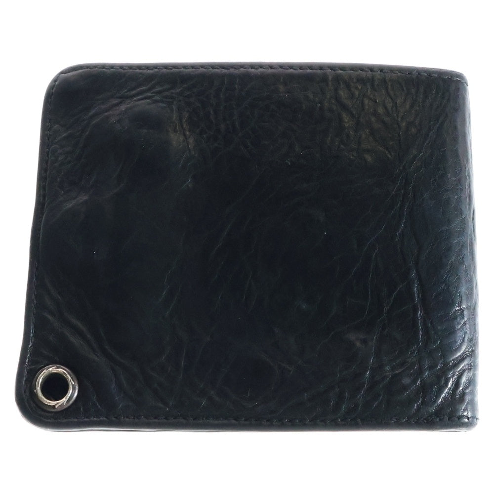 CHROME HEARTS(クロムハーツ) 1SNAP 1スナップ クロス ボールボタン レザーウォレット 財布 ブラック BCA361