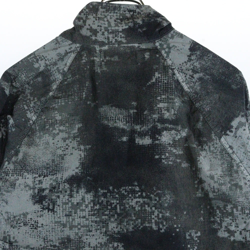 STONE ISLAND(ストーンアイランド) 24SS DISSOLVING GRID CAMO JACKET カモ柄 ナイロン ジップアップ ジャケット グレー 8015661E1