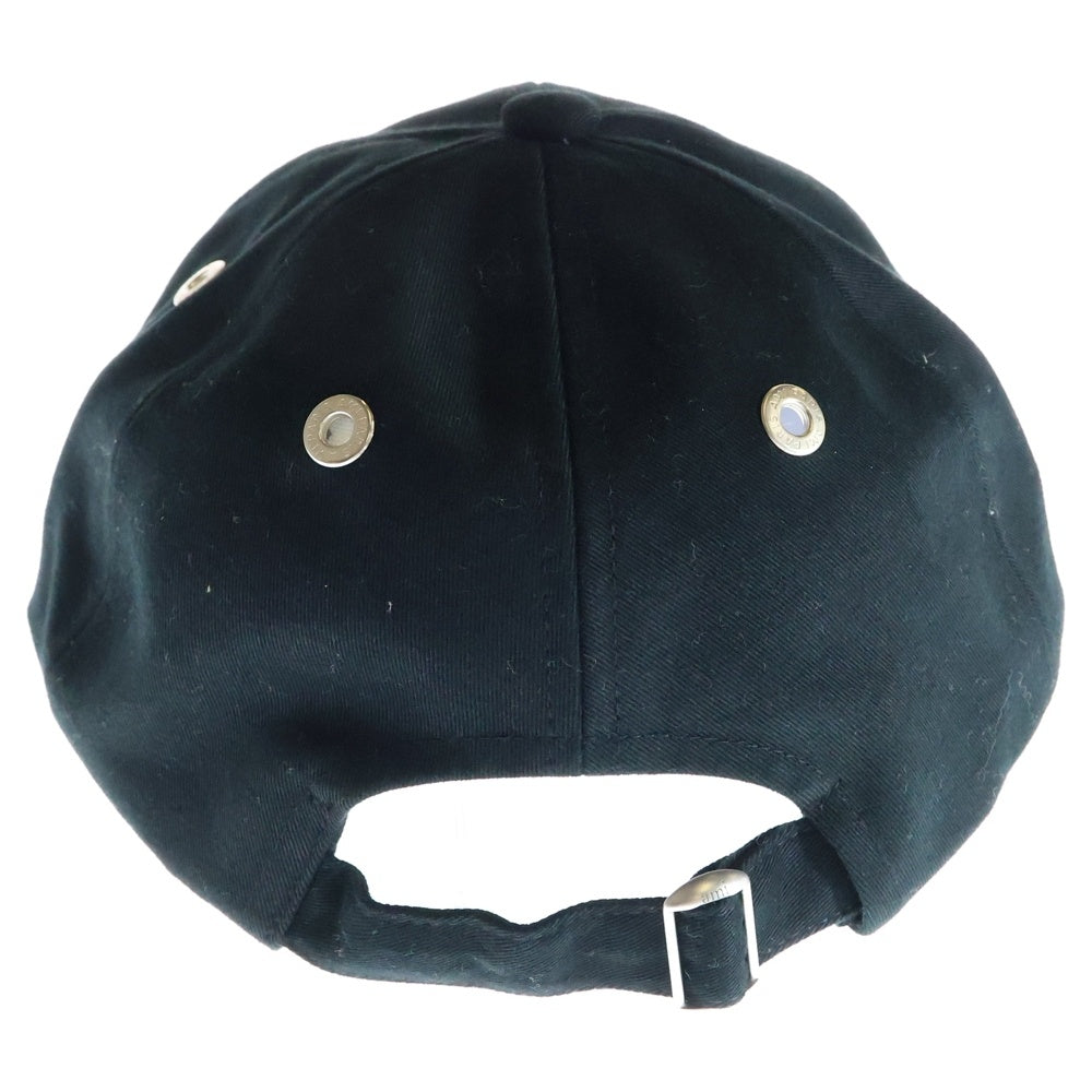 AMI Alexandre Mattiussi(アミアレクサンドルマテュッシ) Ami de Coeur ピーチエフェクト コットンギャバジン ハートロゴ刺繍エンブロイダリー キャップ 帽子 ブラック BFUCP006 AW0041