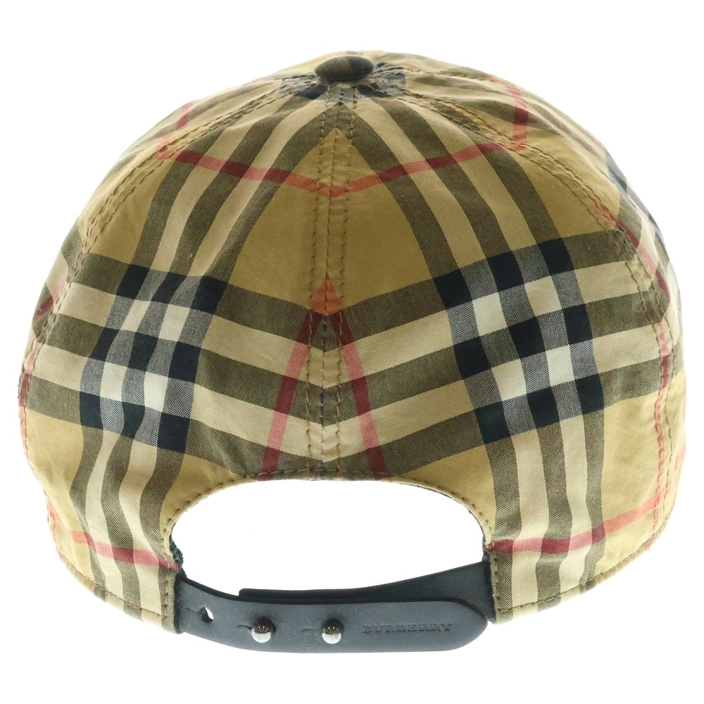 BURBERRY(バーバリー) ノバチェック レインボーライン ベースボールキャップ 帽子 ベージュ 4077526