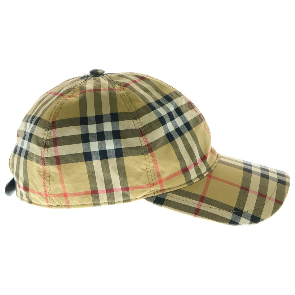 BURBERRY(バーバリー) ノバチェック レインボーライン ベースボールキャップ 帽子 ベージュ 4077526