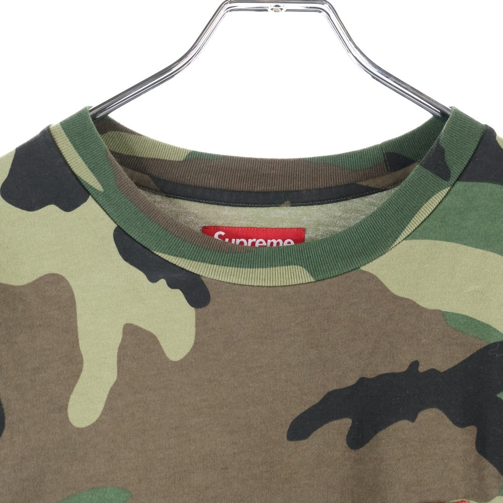 SUPREME(シュプリーム) 25SS Small Box Tee カモフラージュ スモールボックス パッチ 半袖Tシャツ カーキ