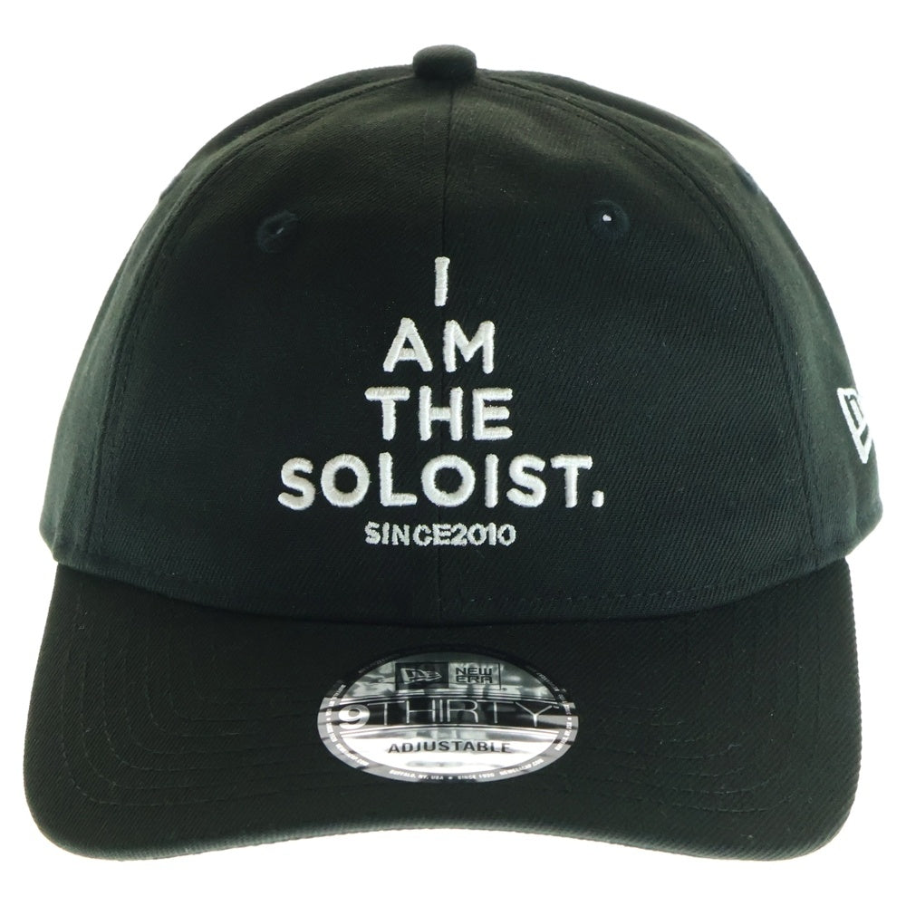 TAKAHIROMIYASHITA The SoloIst.(タカヒロミヤシタザソロイスト) ×NEW ERA 9THIRTY ニューエラ フロントロゴ刺繍 ベースボールキャップ ブラック
