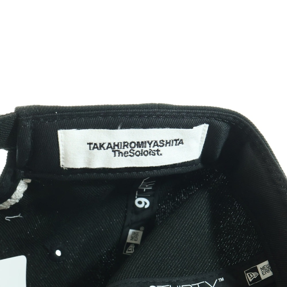 TAKAHIROMIYASHITA The SoloIst.(タカヒロミヤシタザソロイスト) ×NEW ERA 9THIRTY ニューエラ フロントロゴ刺繍 ベースボールキャップ ブラック