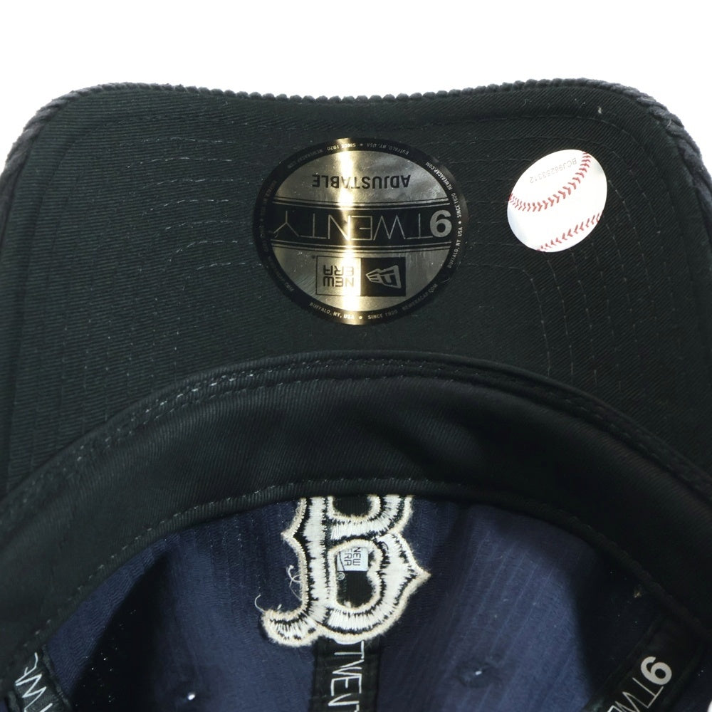 NEW ERA(ニューエラ) 9TWENTY MLB Corduroy コーデュロイ ボストンレッドソックス ベースボールキャップ ネイビー