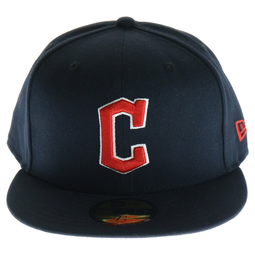 NEW ERA(ニューエラ) 59FIFTY MLBオンフィールド クリーブランド・ガーディアンズ ベースボールキャップ ブラック