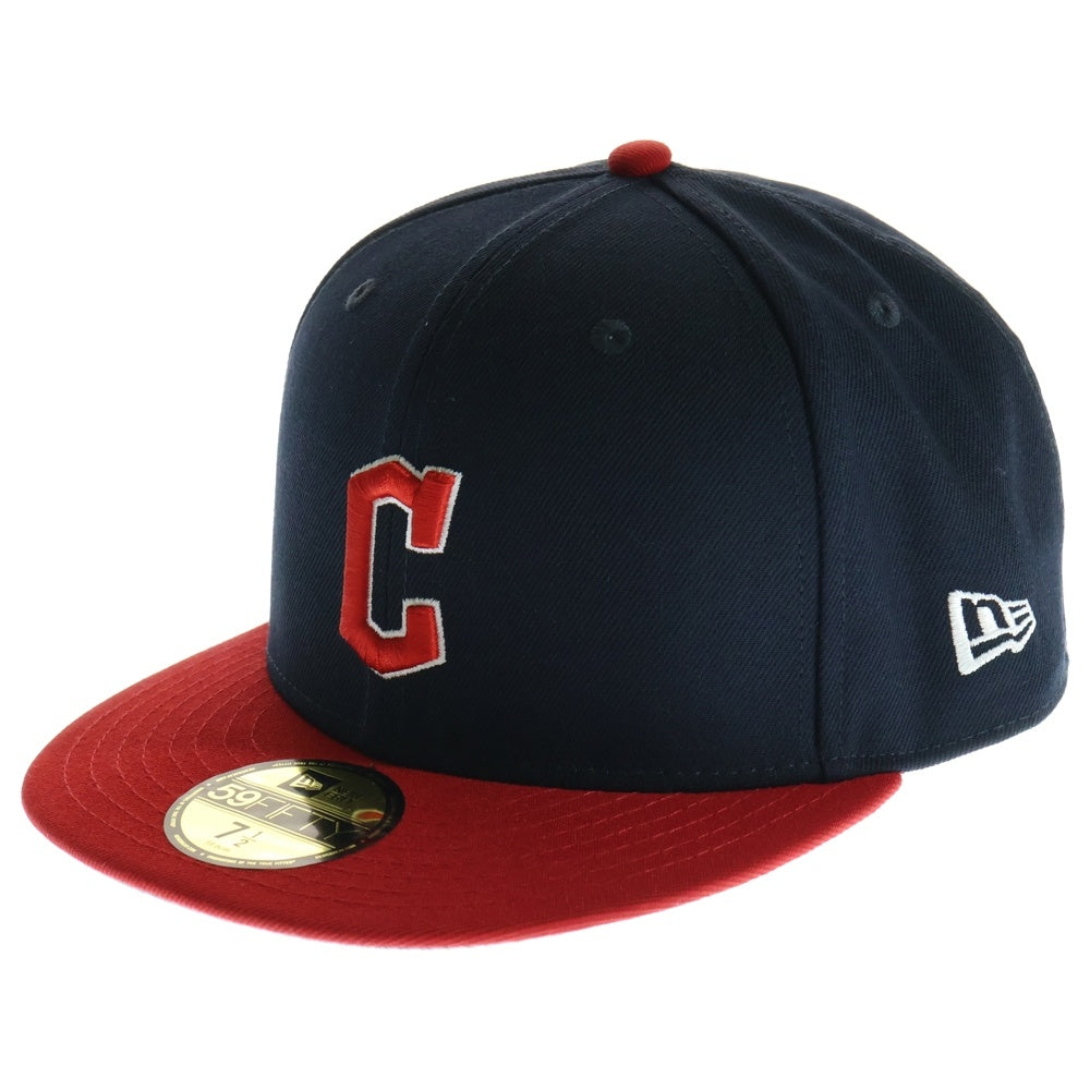 NEW ERA(ニューエラ) 59FIFTY DAY Memorial Collection クリーブランド・ガーディアンズ ベースボールキャップ ブラック/レッド