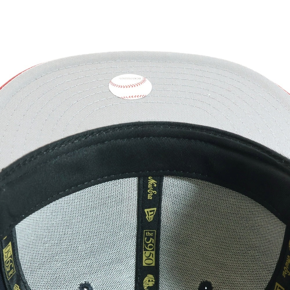 NEW ERA(ニューエラ) 59FIFTY DAY Memorial Collection クリーブランド・ガーディアンズ ベースボールキャップ ブラック/レッド