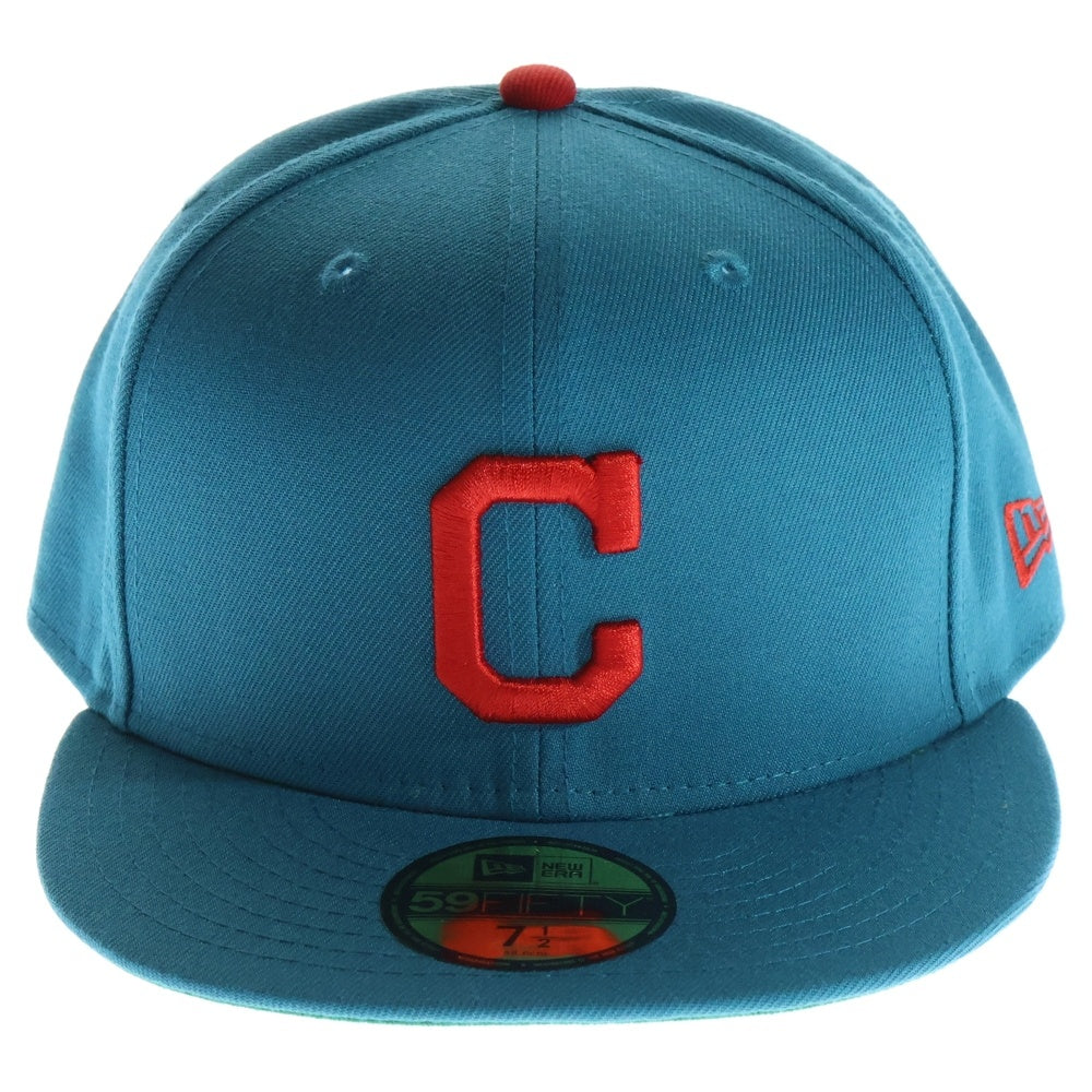 NEW ERA(ニューエラ) 59FIFTY DAY Memorial Collection クリーブランド・ガーディアンズ ベースボールキャップ エメラルドグリーン