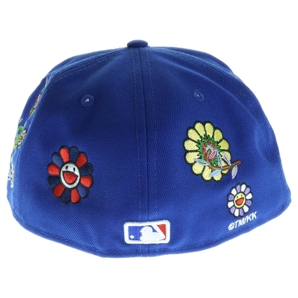 NEW ERA(ニューエラ) TK/KK フラワー刺繍 シカゴカブス ベースボールキャップ ブルー