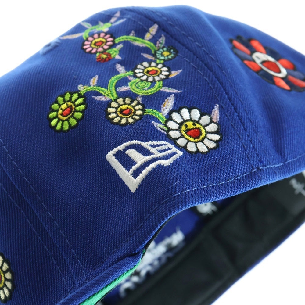 NEW ERA(ニューエラ) TK/KK フラワー刺繍 シカゴカブス ベースボールキャップ ブルー