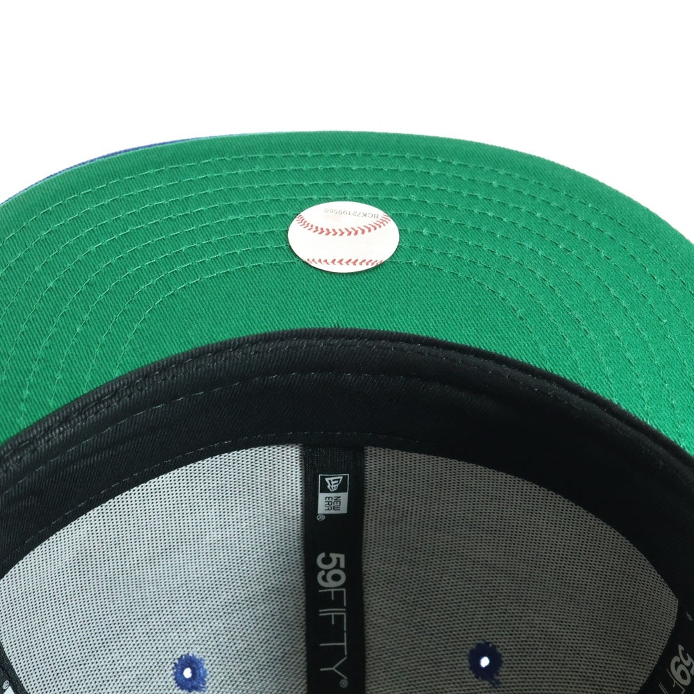 NEW ERA(ニューエラ) TK/KK フラワー刺繍 シカゴカブス ベースボールキャップ ブルー