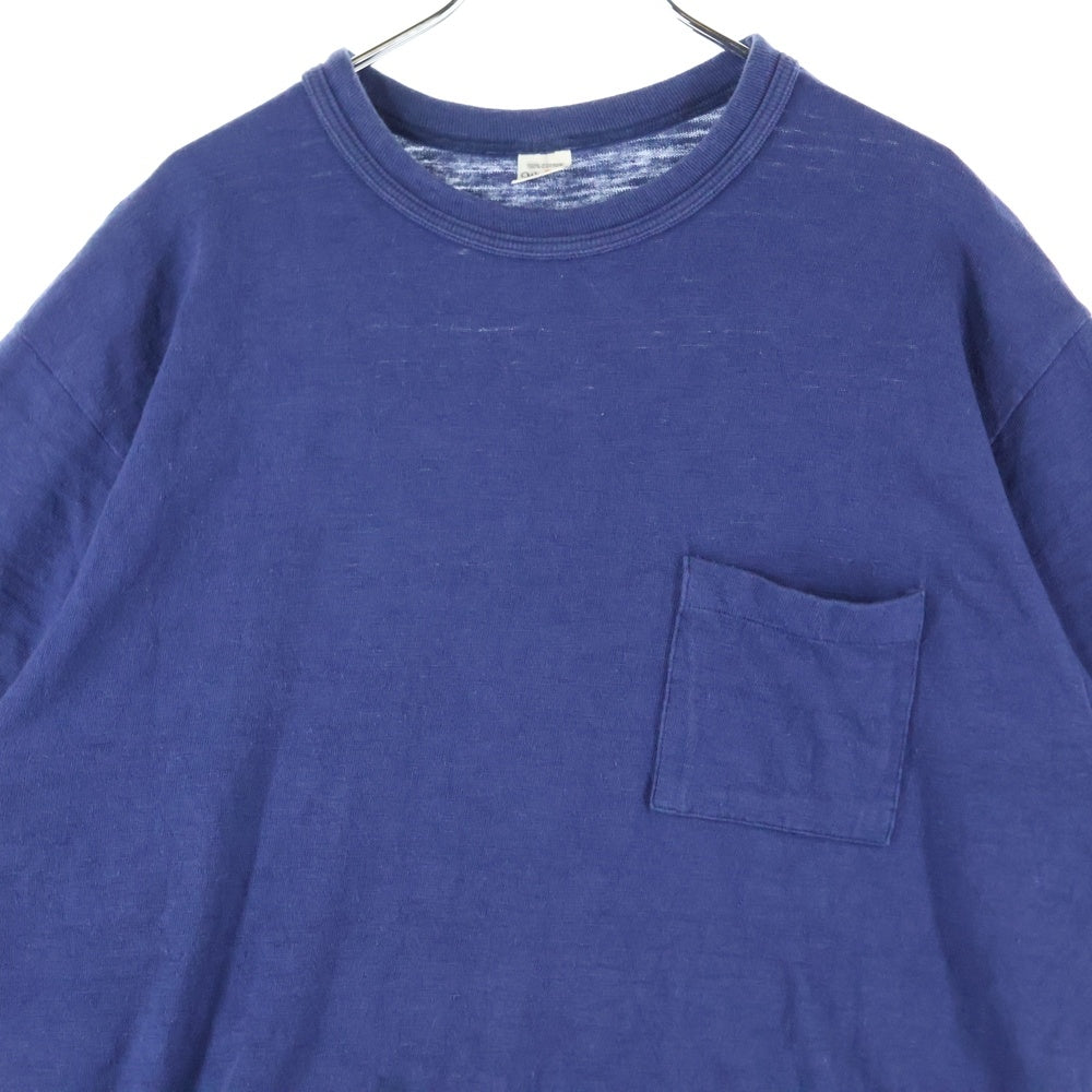 WAREHOUSE(ウェアハウス) ポケット付き コットン クルーネック 半袖Tシャツ ネイビー