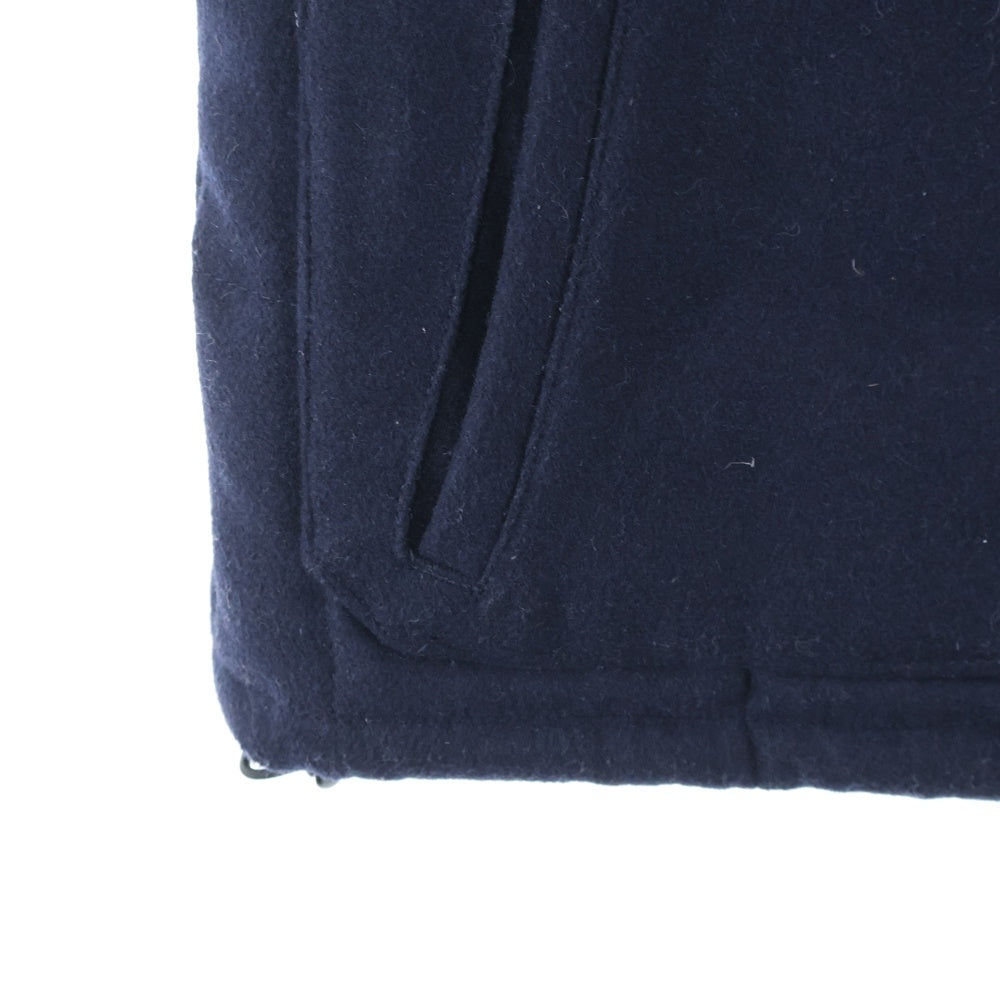 STUSSY(ステューシー) ウール フード付き ダウンベスト ネイビー