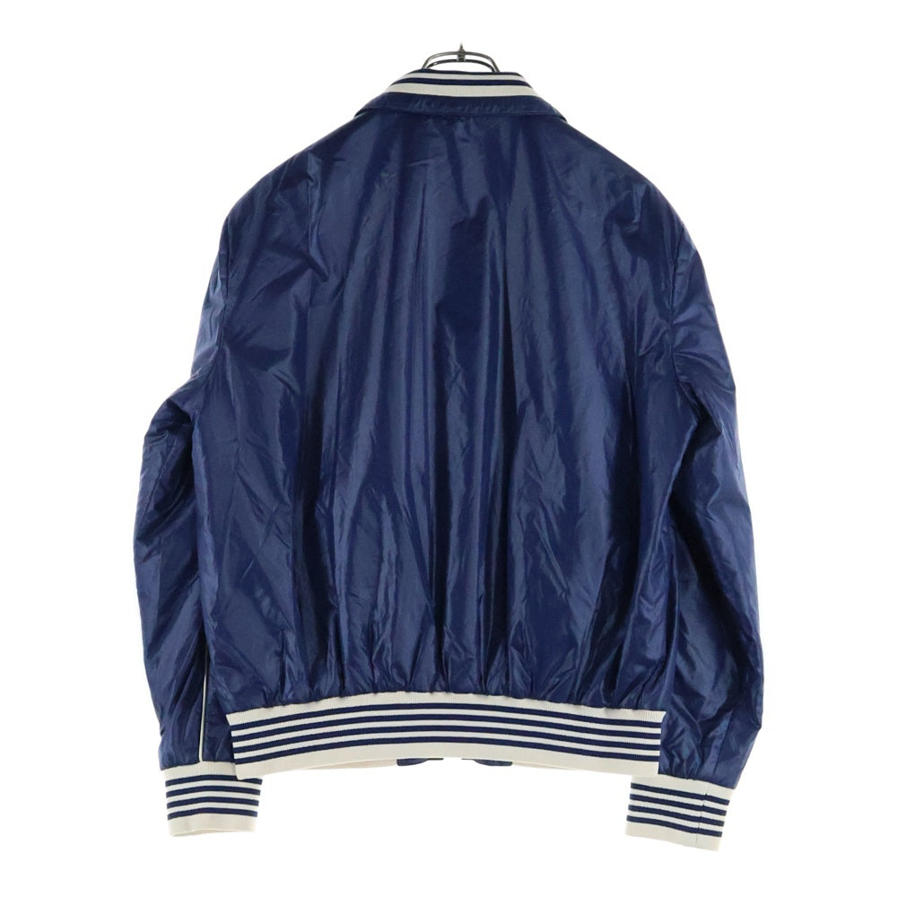 CELINE(セリーヌ) 18AW トリンオフロゴジップアップ ロゴプリント ナイロン ジャケット ブルゾン ブルー