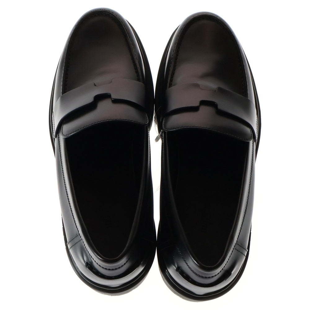 HERMES(エルメス) デューク ローファー レザー 厚底 ブラック