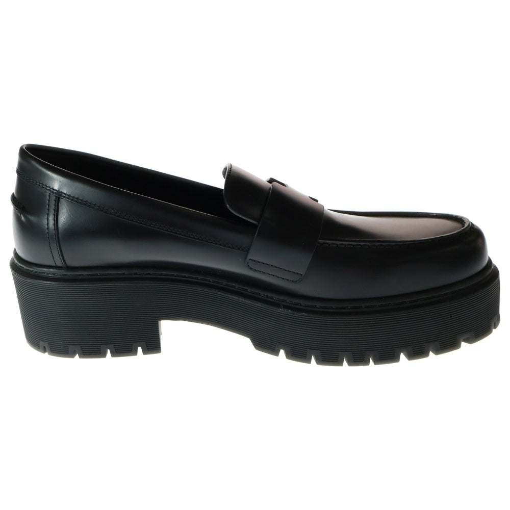 HERMES(エルメス) デューク ローファー レザー 厚底 ブラック