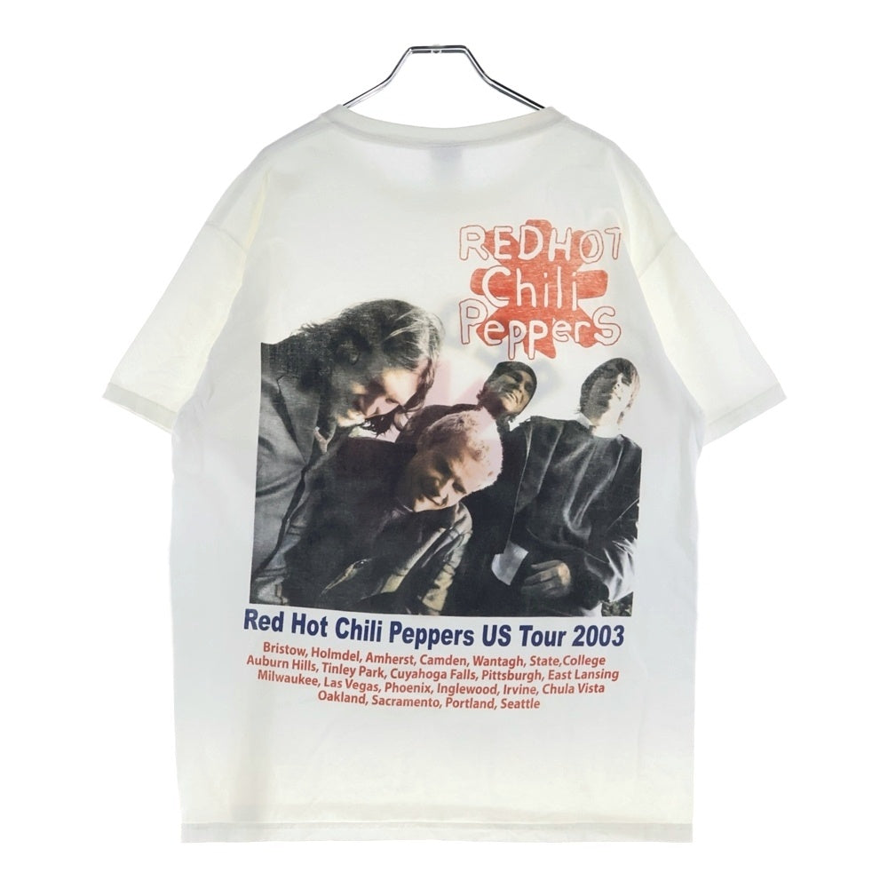 VINTAGE(ヴィンテージ) 90s RED HOT CHILI PEPPERS レッドホットチリペッパーズ バンドT 両面プリント 半袖Tシャツ カットソー ホワイト