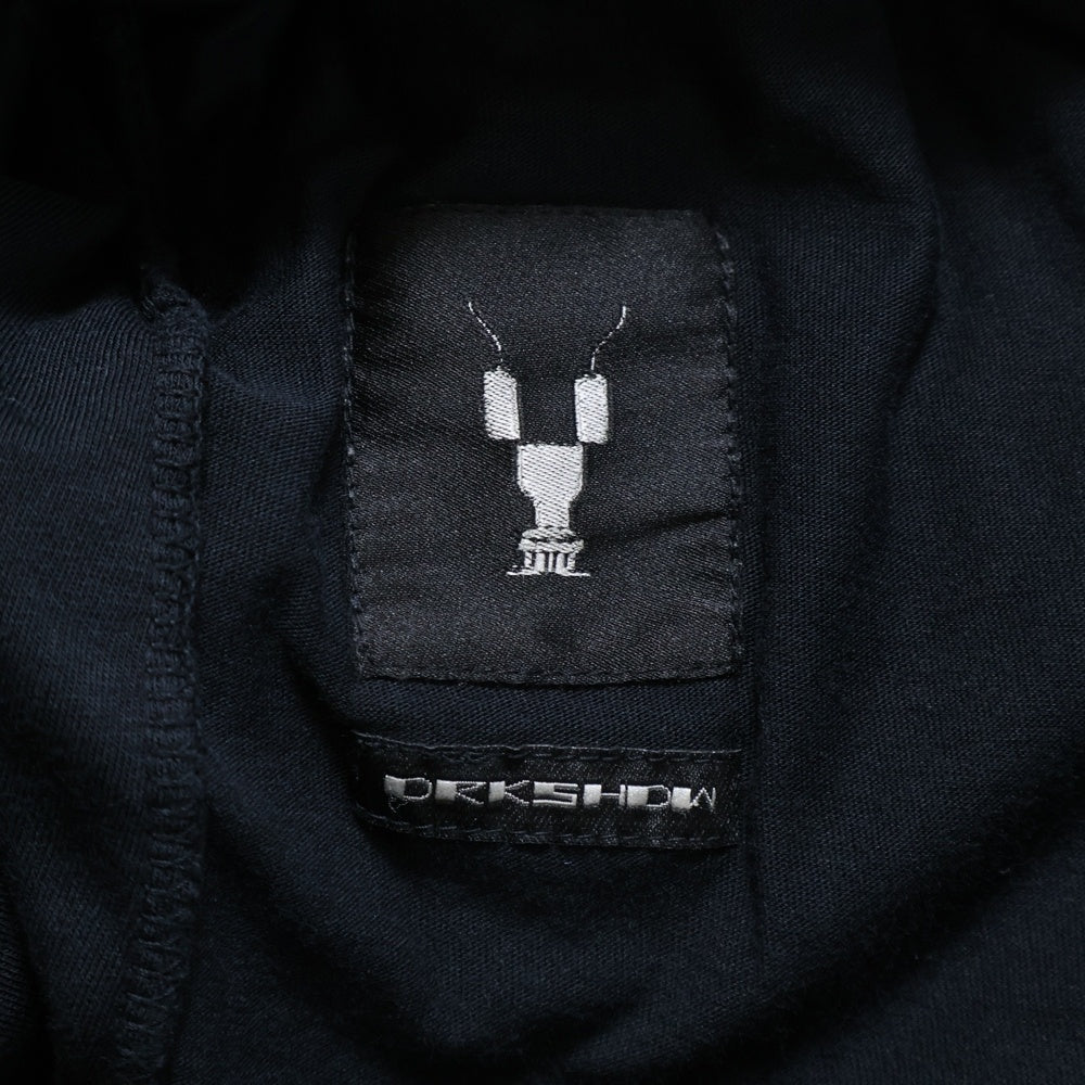 Rick Owens DRKSHDW(リックオウエンス ダークシャドウ) ドローストリング サルエルハーフパンツ ショーツ ブラック DU19S4380-RN